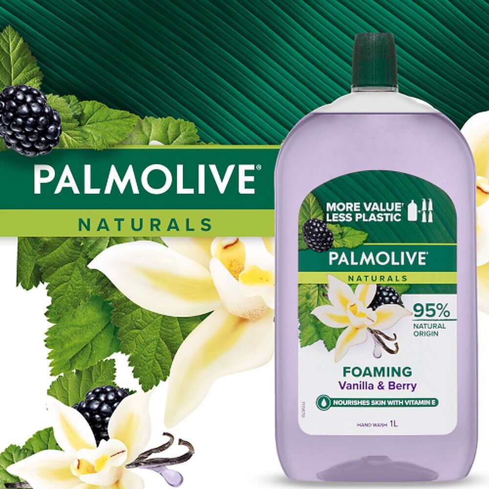 Palmolive Naturals Foaming Hand Wash Vanilla & Berry Refill 1L x 3