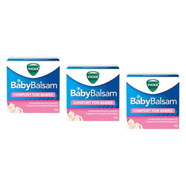 Vicks Baby Balsam Moisturising and Soothing Rub 50g Pack of 3