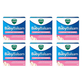 Vicks Baby Balsam Moisturising and Soothing Rub 50g Pack of 6