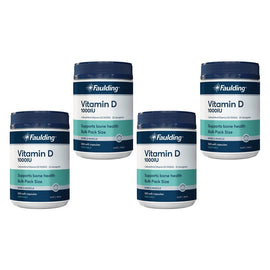 Faulding Vitamin D 1,000 IU 500 Capsules Pack of 4