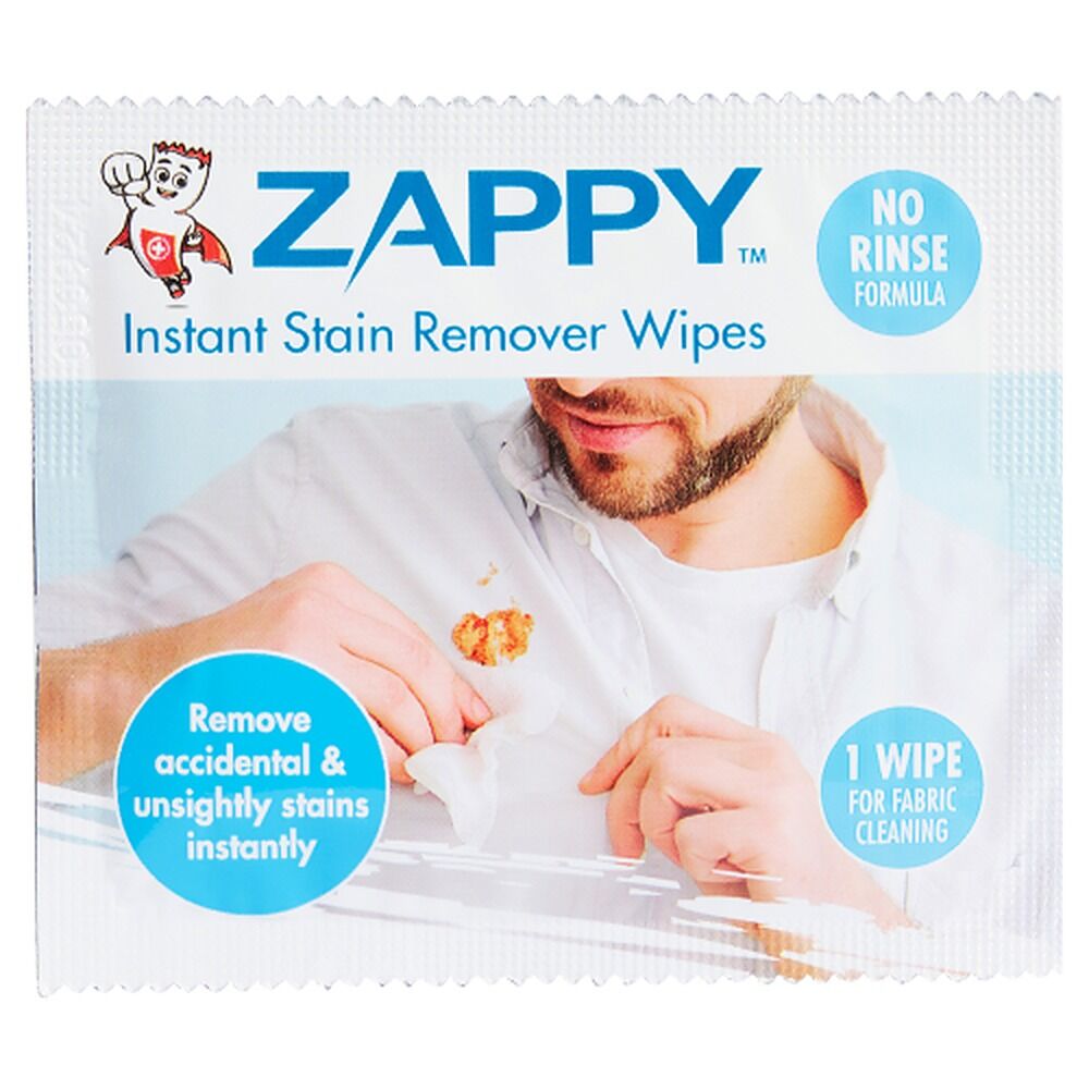 Zappy Instant Stain Remover Wipes 6 Pack x 12