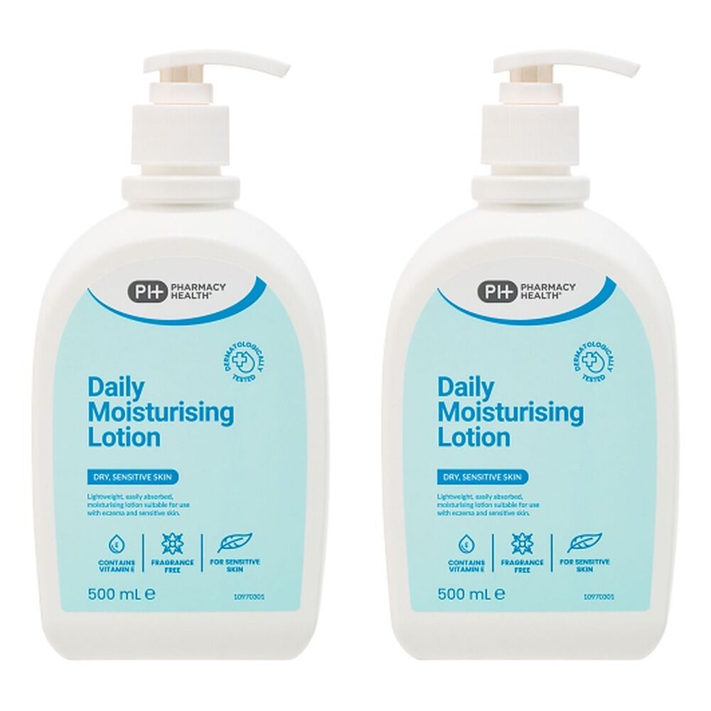 Pharmacy Health Dry Skin Moisturising Lotion 500mL Pack of 2