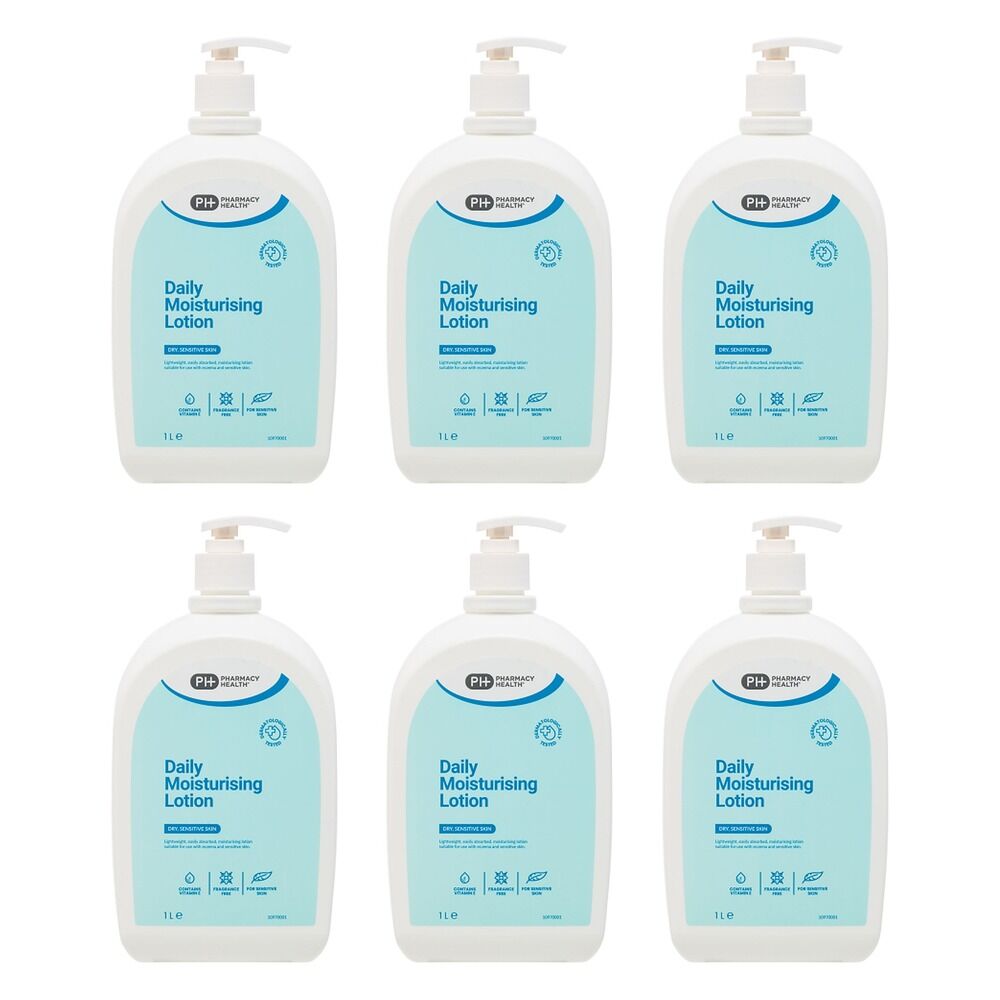 Pharmacy Health Dry Skin Moisturising Lotion 1L Pack of 6