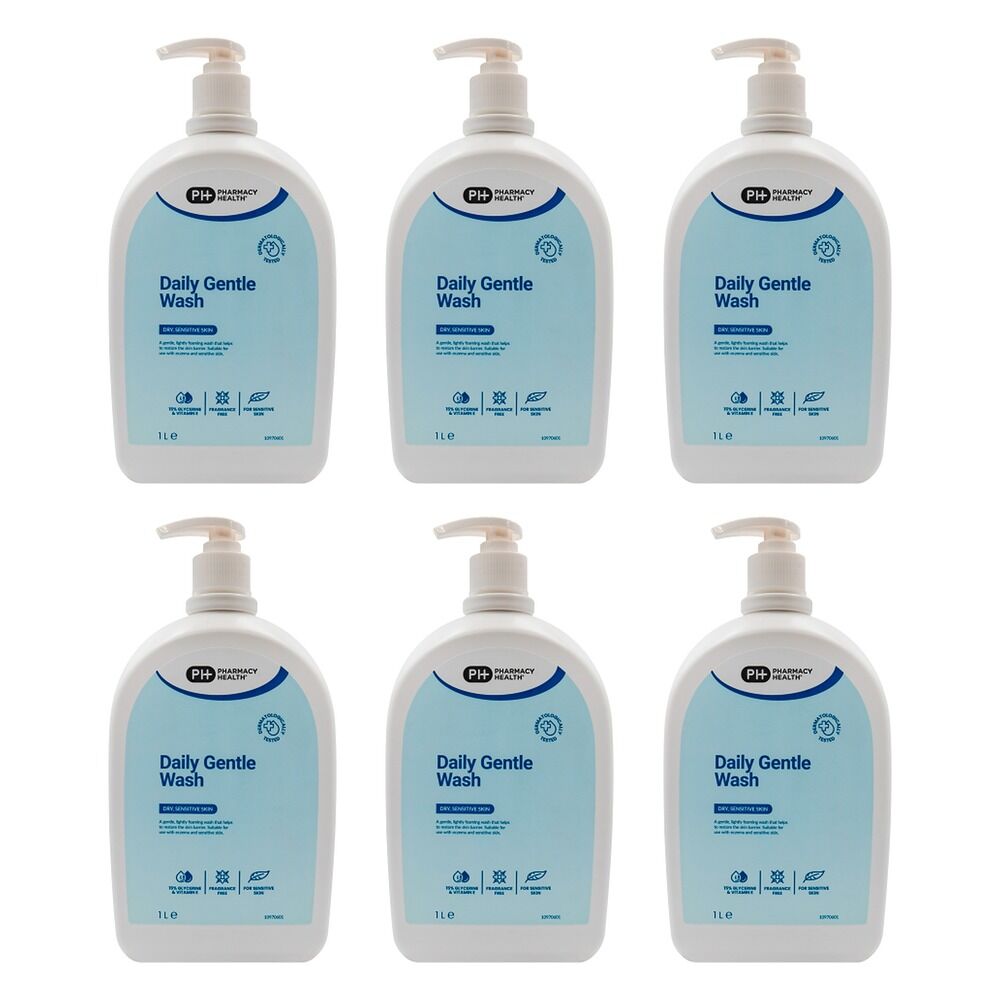 Pharmacy Health Daily Gentle Wash 1L Pack of 6