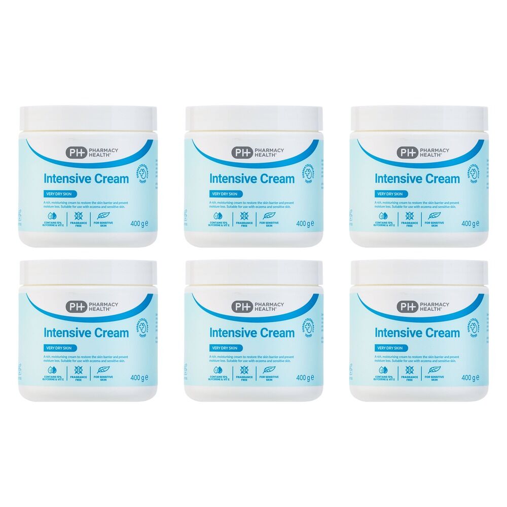 Pharmacy Health Dry Skin Intensive Cream 400g Pack of 6