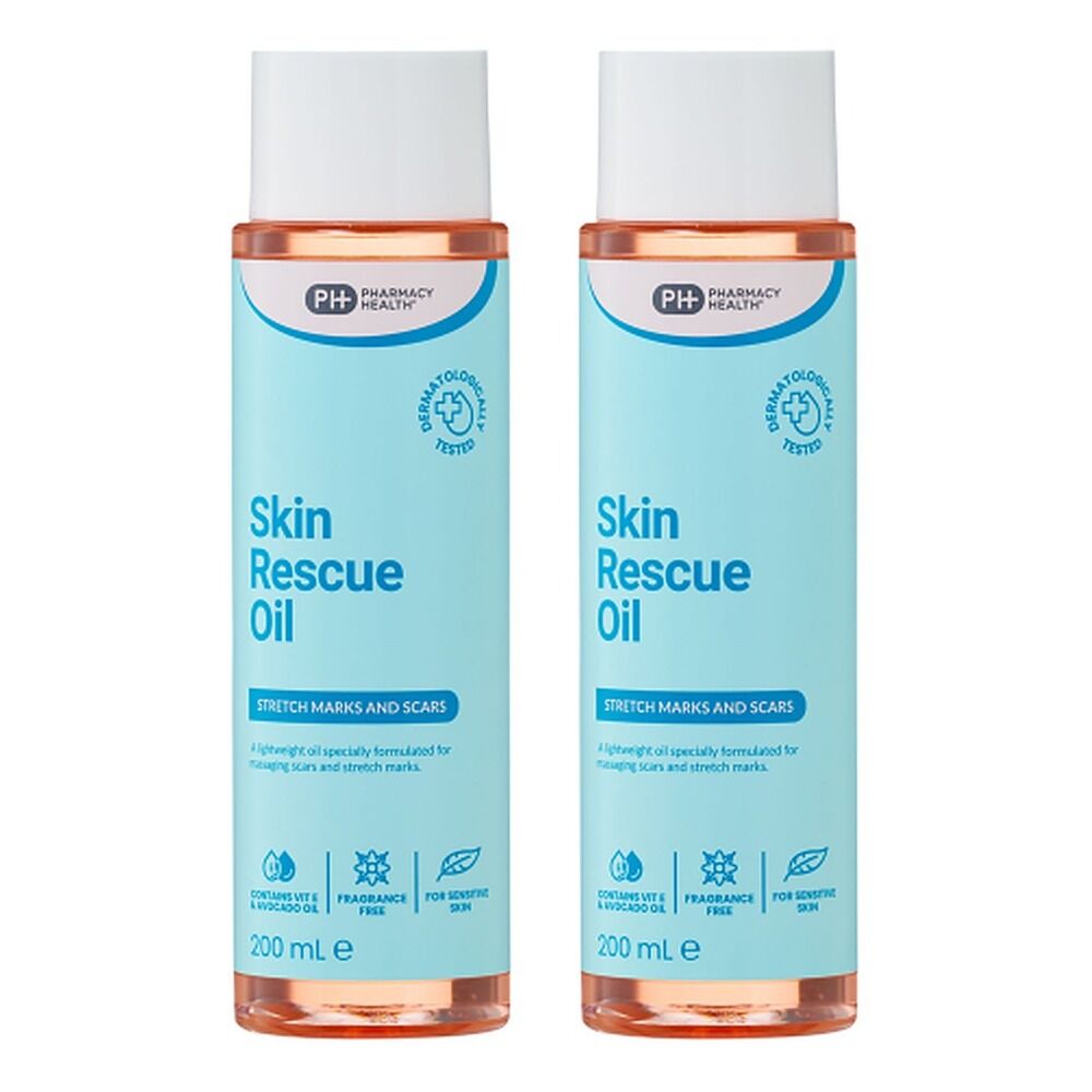 Pharmacy Health Skin Rescue Oil 200mL Pack of 2