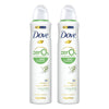 Dove Women Deodorant 0% Aluminium Salts Cucumber & Green Tea 250mL Pack of 2
