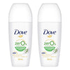 Dove Women 0% Aluminium Salts 48H Roll-On Cucumber 50mL Pack of 2