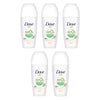 Dove Women 0% Aluminium Salts 48H Roll-On Cucumber 50mL Pack of 5