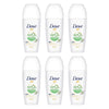 Dove Women 0% Aluminium Salts 48H Roll-On Cucumber 50mL Pack of 6