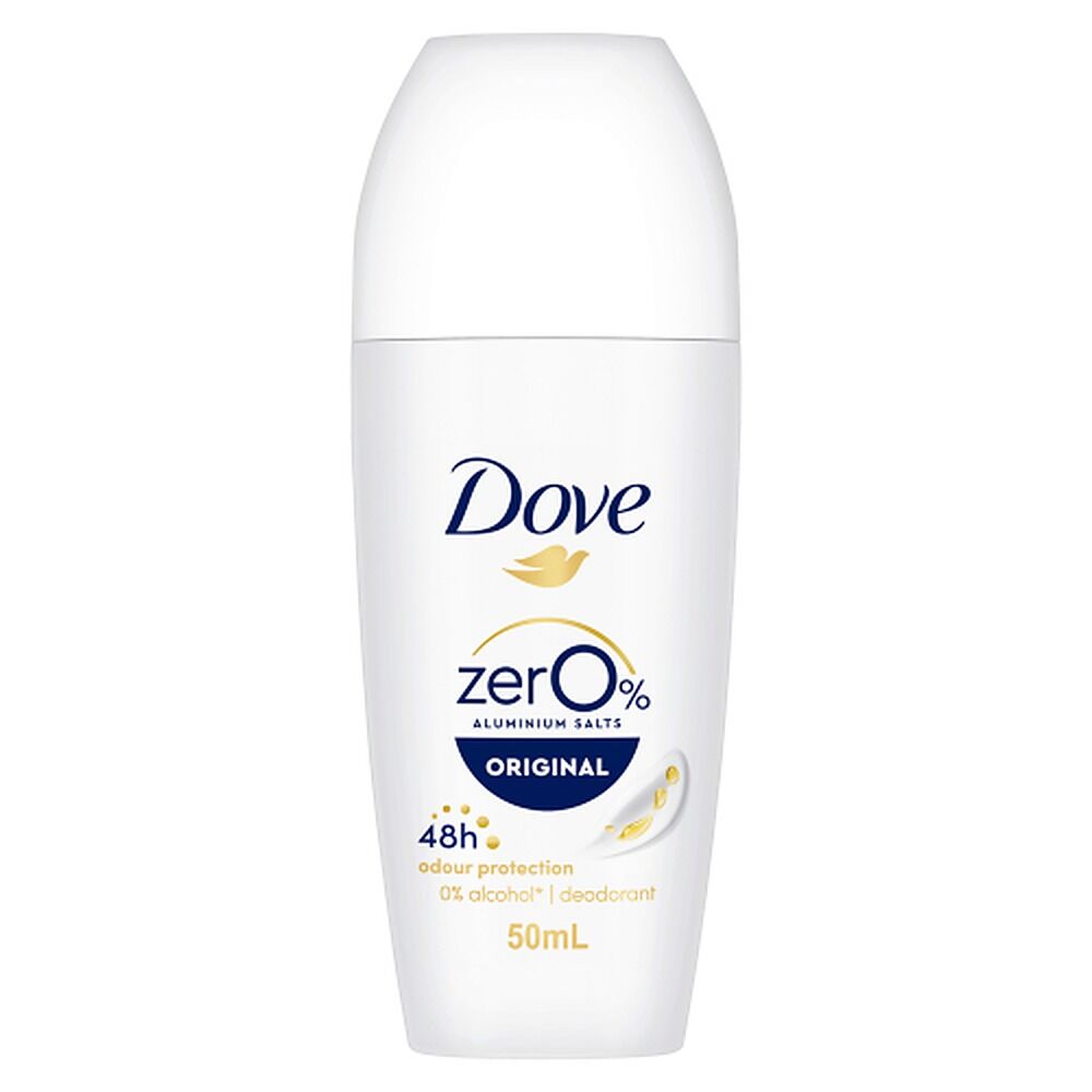 Dove Women 0% Aluminium Salts 48H Roll-On Original 50mL