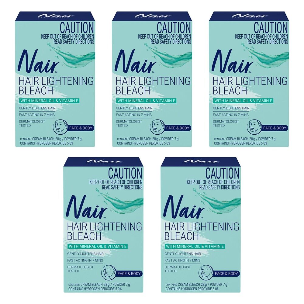 Nair Cream Hair Bleach for Face & Body Pack of 5