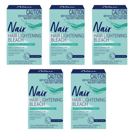 Nair Cream Hair Bleach for Face & Body Pack of 5