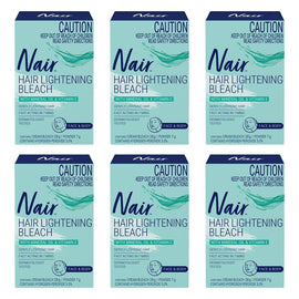 Nair Cream Hair Bleach for Face & Body Pack of 6