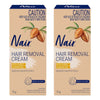 Nair Hair Removal Cream with Sweet Almond Oil Body & Face 75g Pack of 2