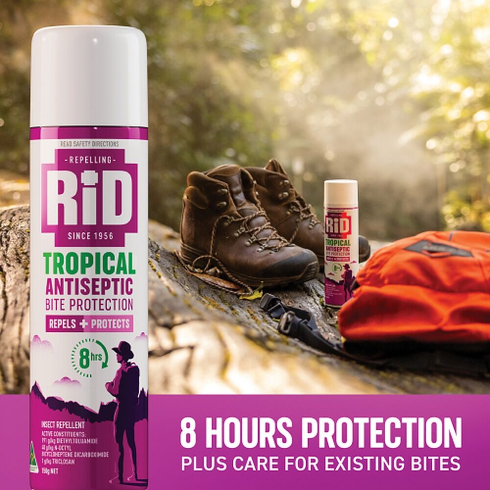 RID Tropical Antiseptic Bite Protection Aerosol 150g