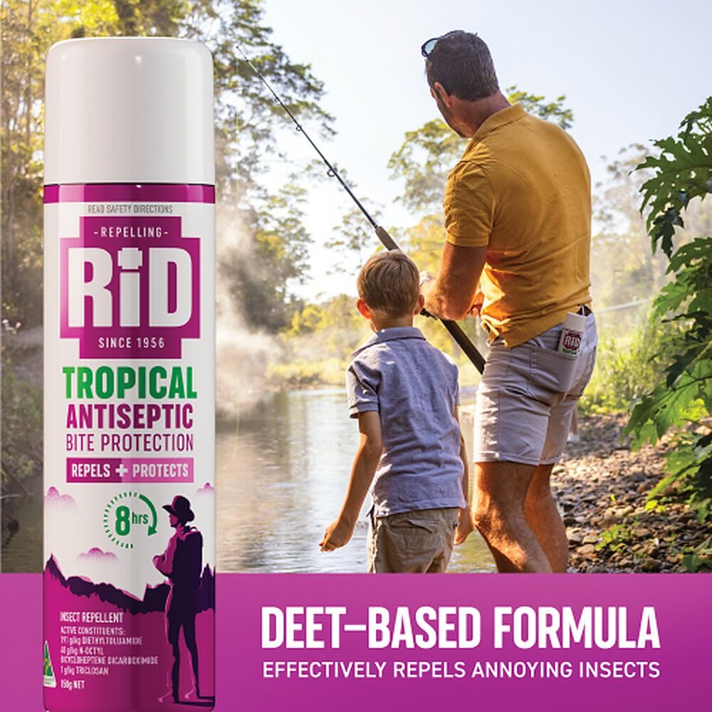 RID Tropical Antiseptic Bite Protection Aerosol 150g