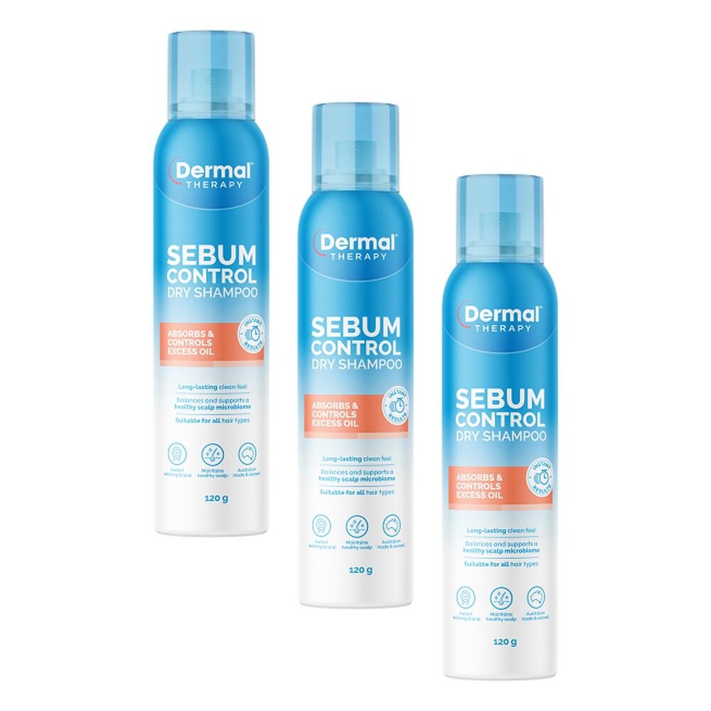 Dermal Therapy Sebum Control Dry Shampoo 120g Pack of 3