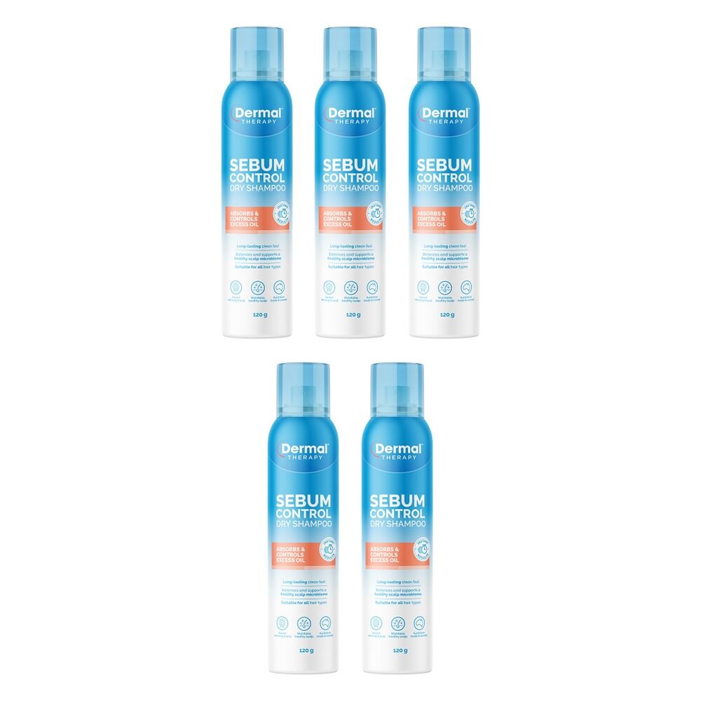 Dermal Therapy Sebum Control Dry Shampoo 120g Pack of 5