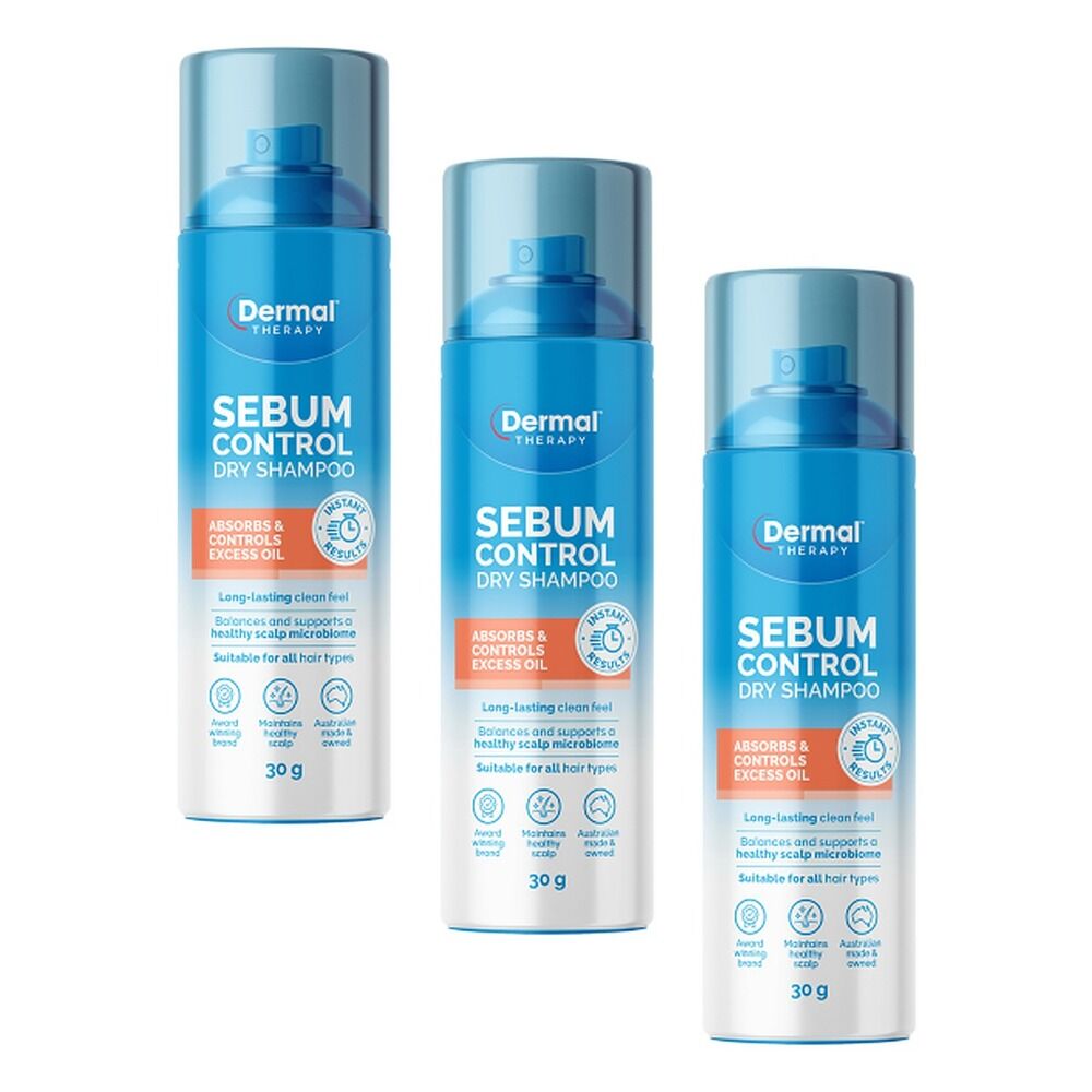 Dermal Therapy Sebum Control Dry Shampoo 30g Pack of 3