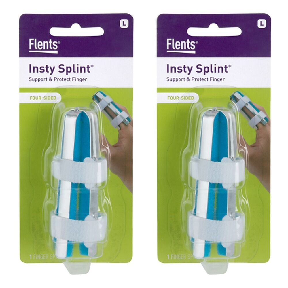 Flents Four-Sided Finger Splint Large Pack of 2