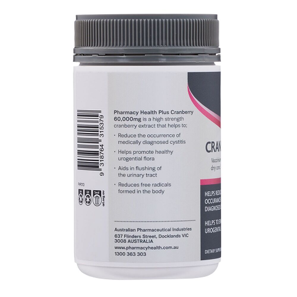 Pharmacy Health Plus Cranberry 60000mg 90 Capsules