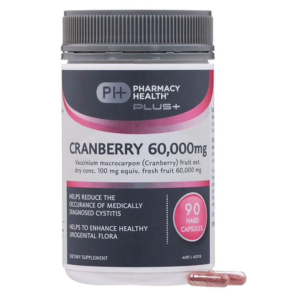 Pharmacy Health Plus Cranberry 60000mg 90 Capsules