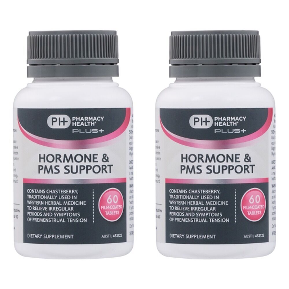 Pharmacy Health Plus Hormone & PMS Support 60 Tablets Pack of 2