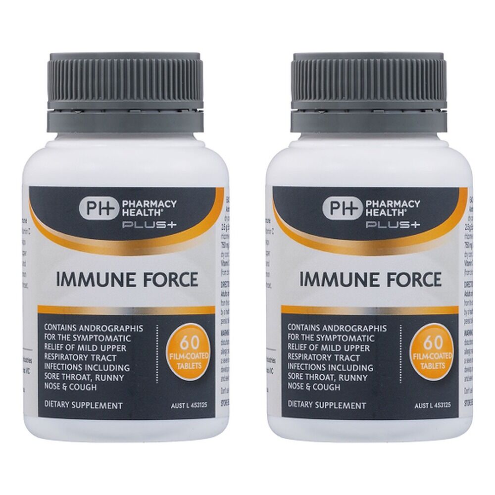 Pharmacy Health Plus Immune Force 60 Tablets Pack of 2