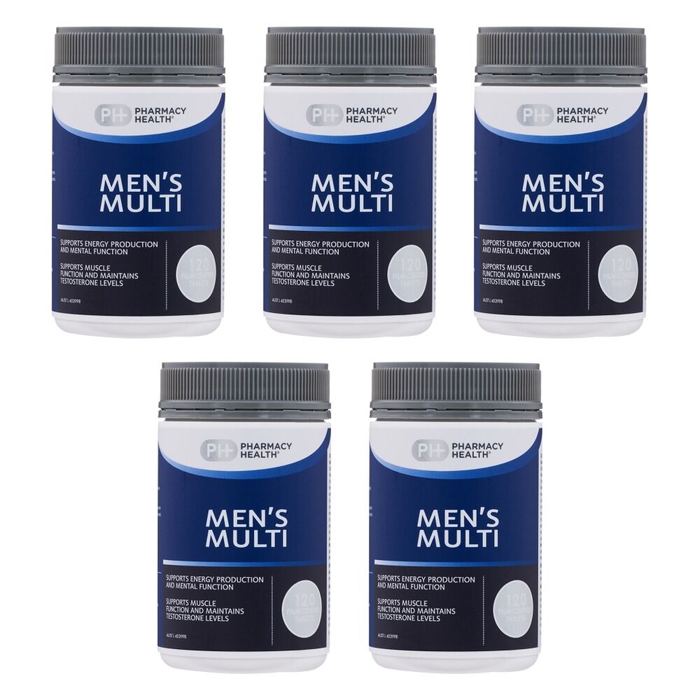 Pharmacy Health Mens Multi Vitamin 120 Tablets Pack of 5