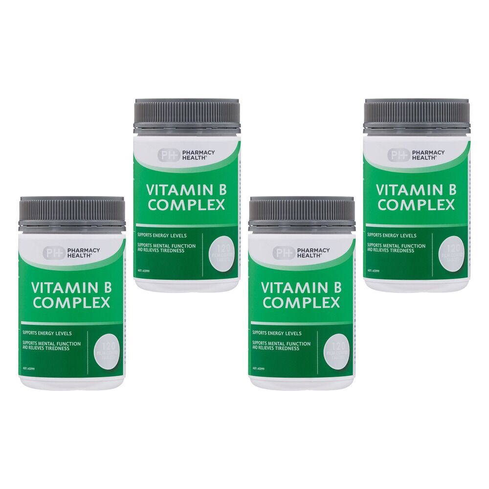 Pharmacy Health Vitamin B Complex 120 Tablets Pack of 4