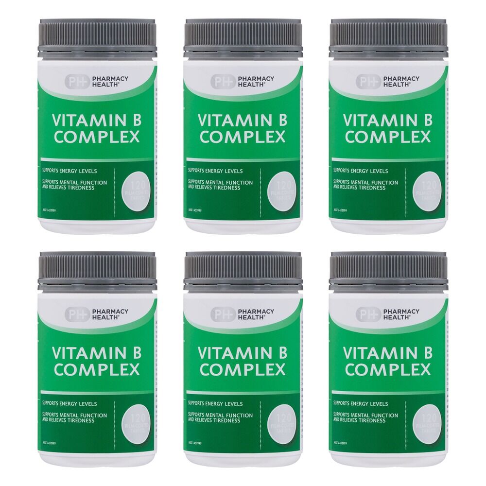 Pharmacy Health Vitamin B Complex 120 Tablets Pack of 6