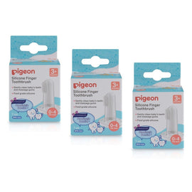 Pigeon Silicone Finger Toothbrush Pack of 3