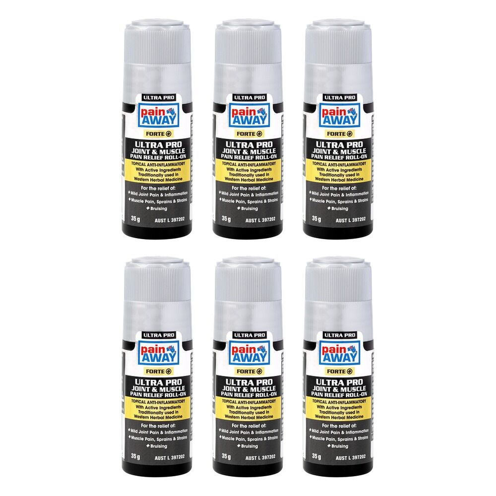 Pain Away Forte+ Ultra Pro Joint & Muscle Pain Relief Roll-On 35g Pack of 6
