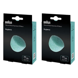 Braun Manual Nasal Aspirator Filters, Pack of 20 x 6 Bundle of 2