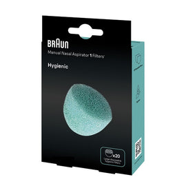 Braun Manual Nasal Aspirator Filters, Pack of 20 x 6