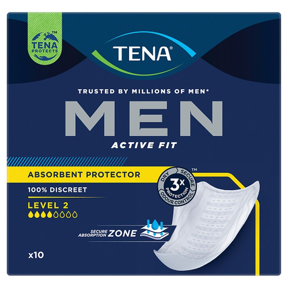 Tena Men Level 2 Pads 10 Pack x 4