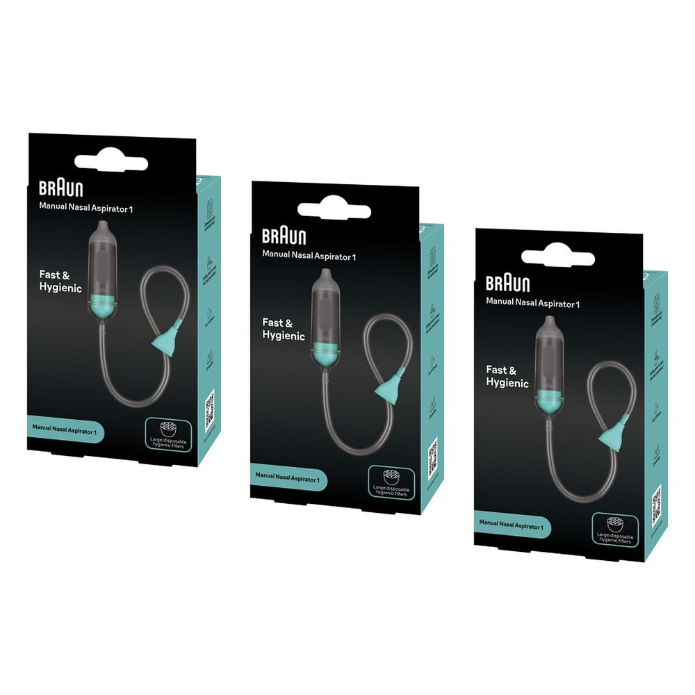 Braun Manual Nasal Aspirator Pack of 3