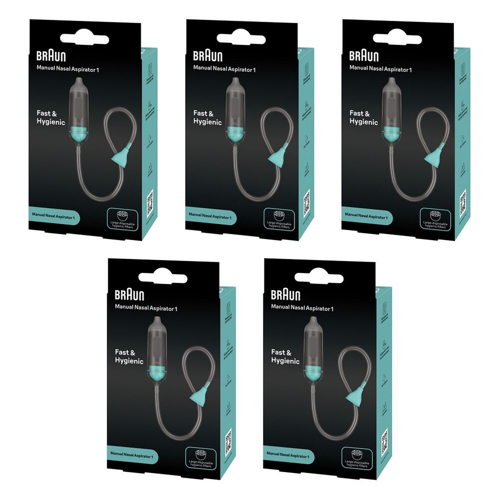 Braun Manual Nasal Aspirator Pack of 5