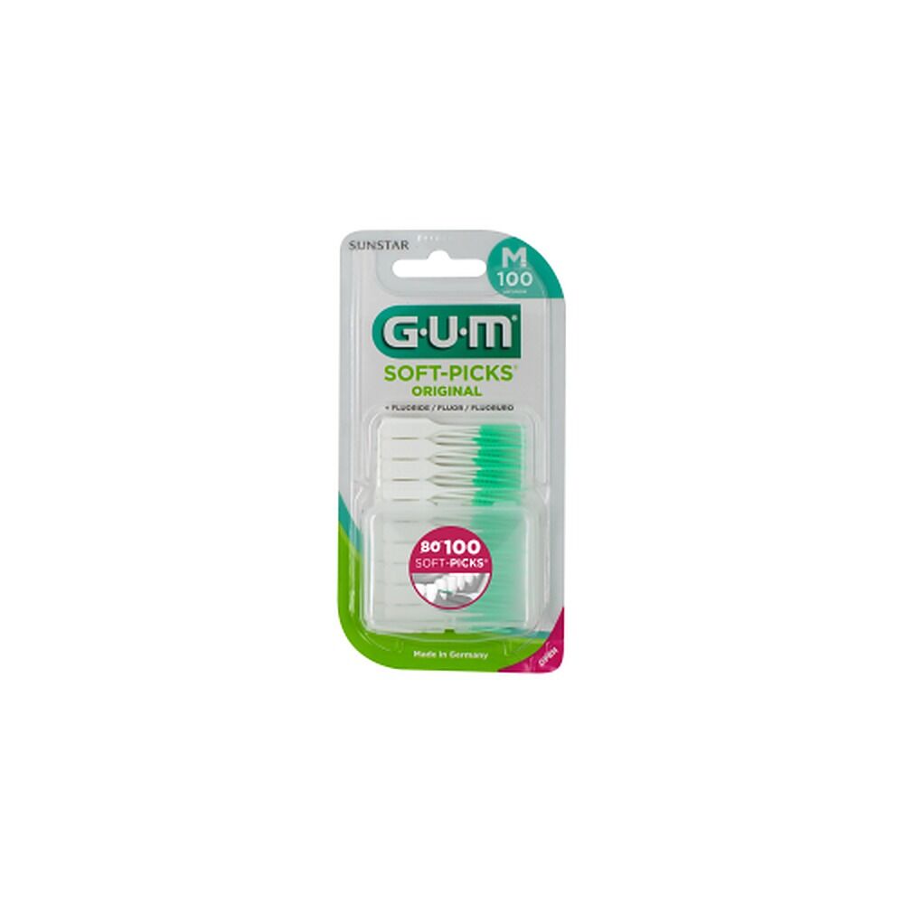 G.U.M Soft Picks Regular Fluoride 100 Pack x 6