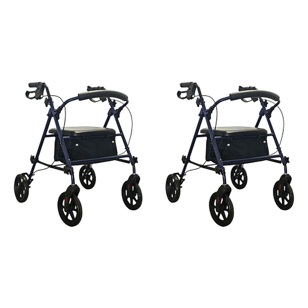 Making Life Easy Rollator Height Adjustable Blue Pack of 2