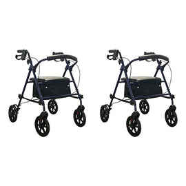 Making Life Easy Rollator Height Adjustable Blue Pack of 2