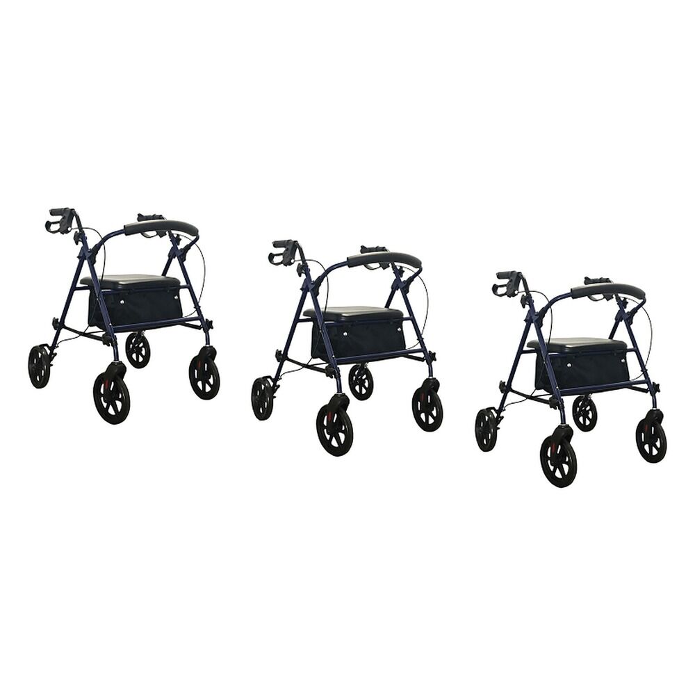 Making Life Easy Rollator Height Adjustable Blue Pack of 3