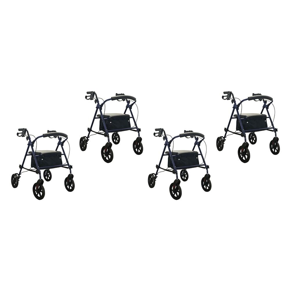 Making Life Easy Rollator Height Adjustable Blue Pack of 4