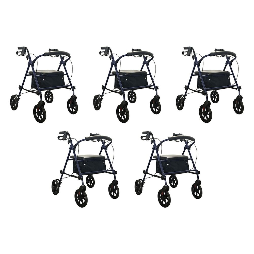 Making Life Easy Rollator Height Adjustable Blue Pack of 5
