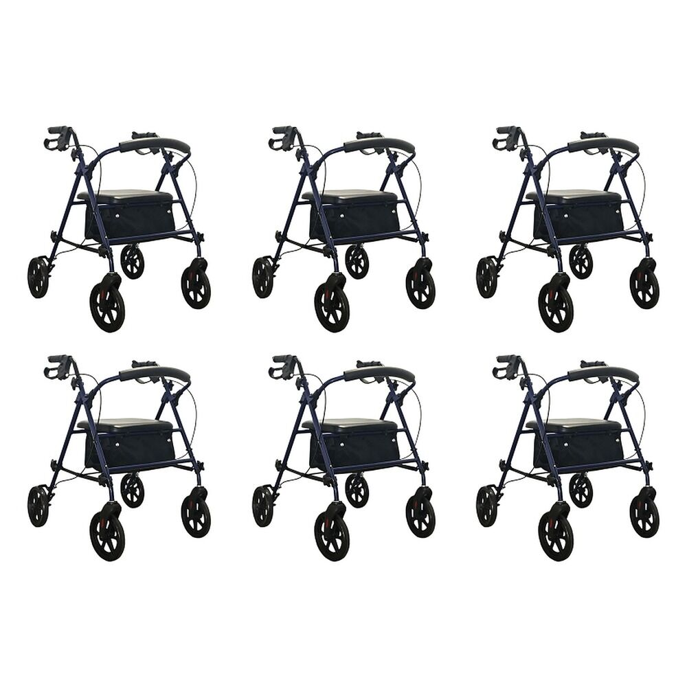 Making Life Easy Rollator Height Adjustable Blue Pack of 6