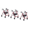 Making Life Easy Rollator 6 Burgundy Pack of 3