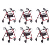 Making Life Easy Rollator 6 Burgundy Pack of 6