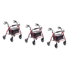 Making Life Easy Rollator 8 Heavy Duty Burgundy Pack of 3