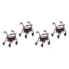 Making Life Easy Rollator 8 Heavy Duty Burgundy Pack of 4